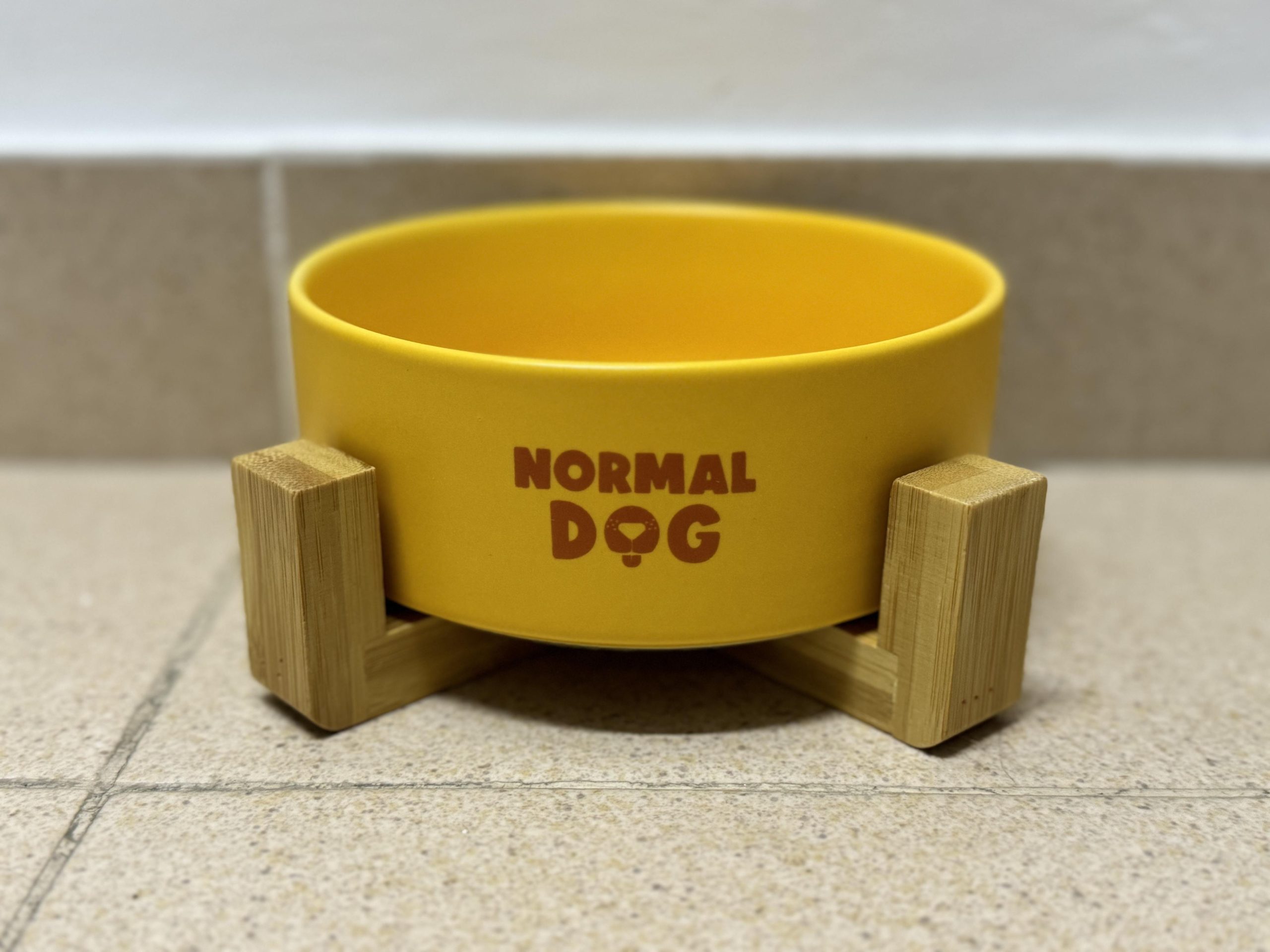 Ceramic Wood Bowl Amarillo