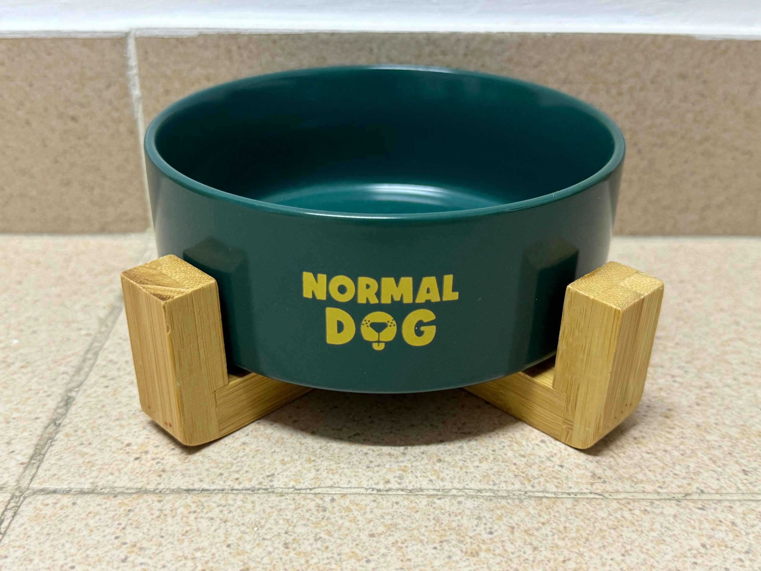Ceramic Wood Bowl Verde